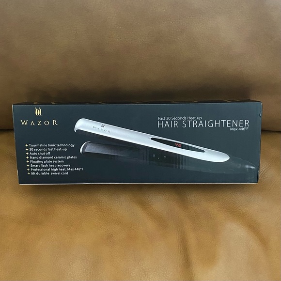 Wazor - Hair Flat Iron 1 Inch Ionic Ceramic Hair Straightener Professional - Picture 7 of 10